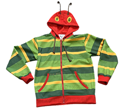 Green Striped Bug Hoodie